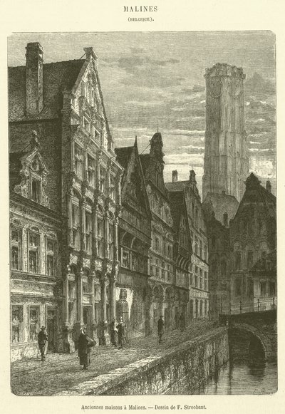 Antiche case a Malines da French School