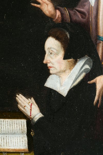 Anne Aubery, dettaglio. Trittico di Aubery da French School