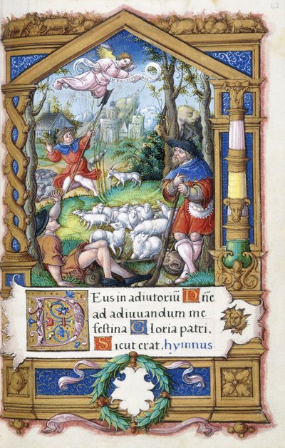 Annunciazione ai pastori, da un Libro d