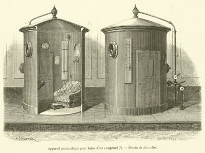 Apparecchio pneumatico per bagni d
