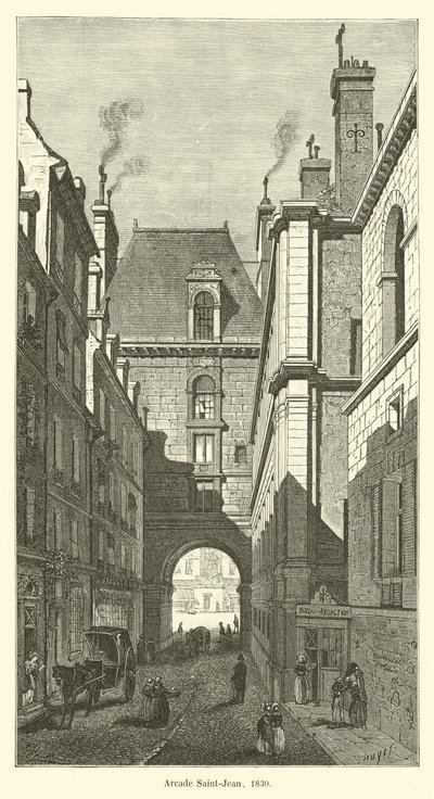 Arcade Saint-Jean, 1830 da French School