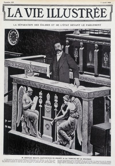 Aristide Briand alla tribuna della Camera (separazione della Chiesa e dello Stato) - in 