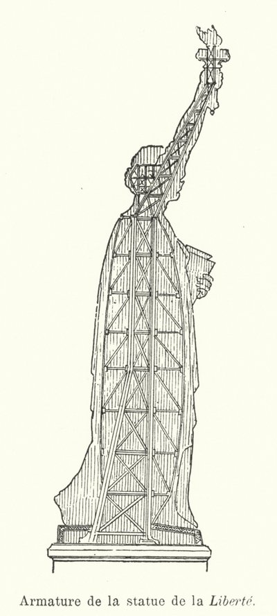 Armatura della Statua della Libertà da French School