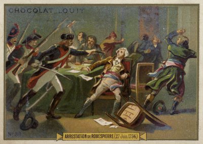 Arresto di Maximilien Robespierre, Rivoluzione Francese, 27 luglio 1794 da French School