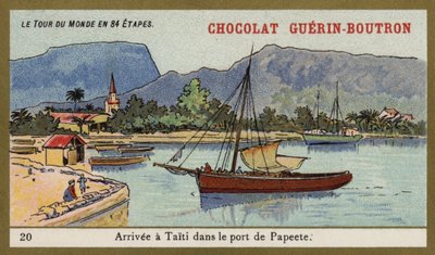 Arrivo nel porto di Papeete, Tahiti da French School