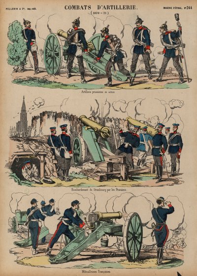 Artiglieria in azione, guerra franco-prussiana, 1870-1871 da French School