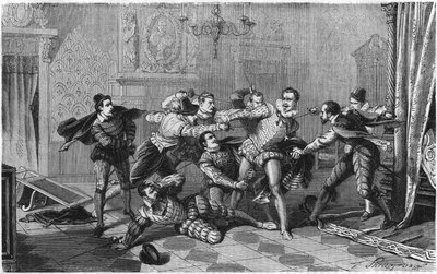 Assassinio di Enrico I di Lorena, Duca di Guisa conosciuto come il Balafré (1550-1588), 23 dicembre da French School