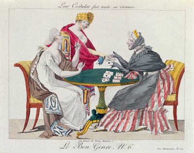 Alla chiromante, da le Bon Genre, 1800 da French School