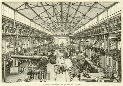 Officine di artiglieria della fabbrica di Creusot da French School
