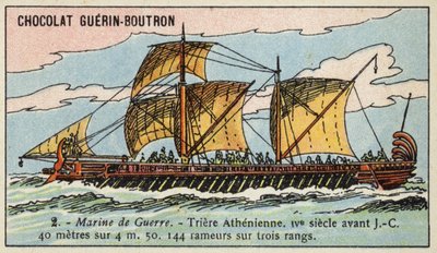 Trireme ateniese, IV secolo a.C. da French School