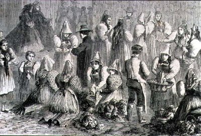 Mercato di Augusta negli anni 1860 da French School