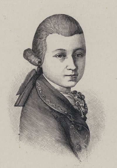 Compositore austriaco Wolfgang Amadeus Mozart all