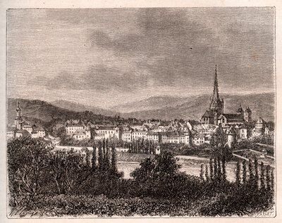 Autun - dipartimento di Saone-et-Loire da French School