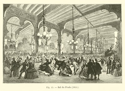 Bal du Prado, 1855 da French School