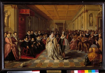 Ballo dato al Louvre alla presenza di Enrico III e Caterina de