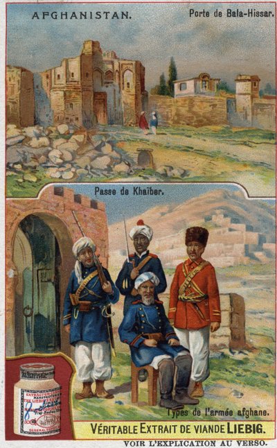 Porta di Bala-Hissar in Afghanistan e soldati dell