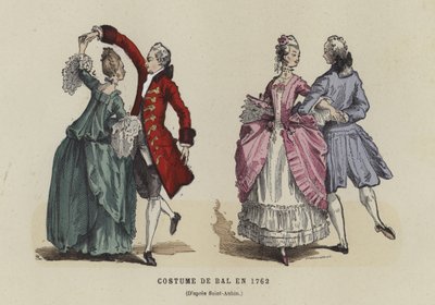 Costume da ballo, 1762 da French School