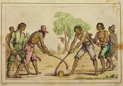 Gioco della palla, usi e costumi popolari degli indiani cileni da French School