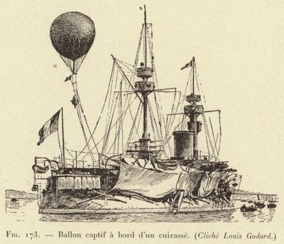 Pallone frenato a bordo di una corazzata da French School