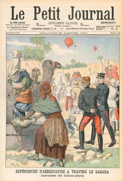 Mongolfiere attraverso il Sahara da French School
