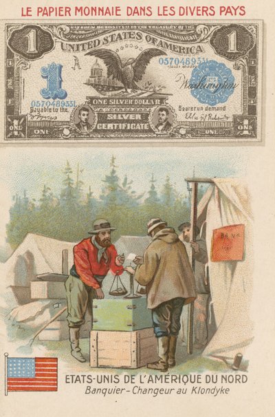 Banchiere e cambiavalute, Klondike, Alaska, USA da French School