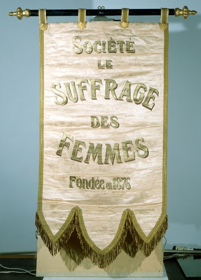 Stendardo per la Società Le Suffrage de Femmes da French School