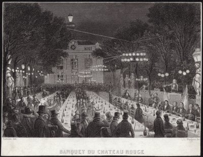 Banchetto al Chateau Rouge da French School