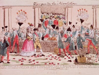 Banchetto dato il 1° ottobre 1789, dalle guardie del corpo del re per accogliere l