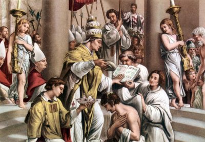 Battesimo di Costantino, da una 