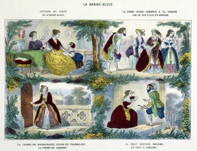 Barbe-Bleue - in “Historiettes naïves et enfantines” di Perrault, ed. Haguenthal da French School