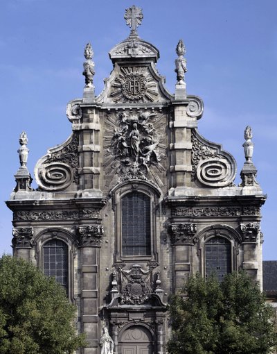 Architettura barocca: Facciata della Chiesa dei Gesuiti (attuale museo di Arte Sacra) (1692). Cambrai, Nord (59) da French School