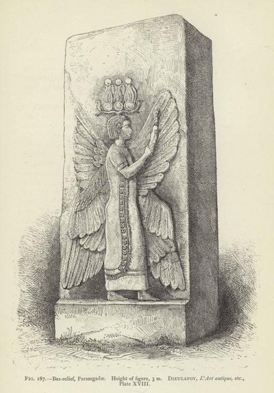 Bassorilievo, Parsargadae, Altezza della figura, 3 m da French School