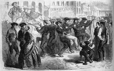 Usanza basca: la danza dei bastoni. Paese Basco da French School