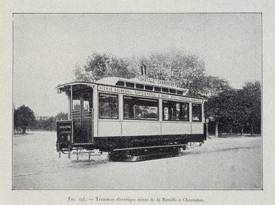 Tram elettrico Bastille-Charenton - in "Attraverso l