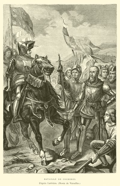 Battaglia di Cocherel (incisione) da French School