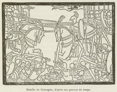 Battaglia di Guinegate (incisione) da French School