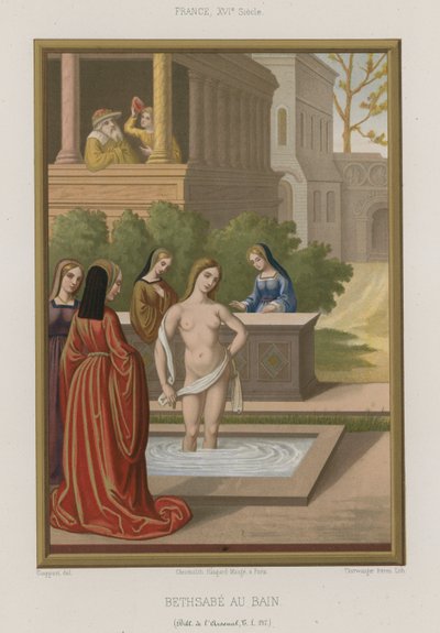 Betsabea al bagno da French School
