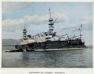 Nave da battaglia "Magenta" - in "Album militare - Marina: Vita a bordo" da French School