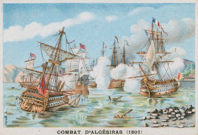 Battaglia di Algeciras, 1801 da French School