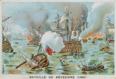 Battaglia di Beachy Head (Battaglia di Bevesiers), 1690 da French School