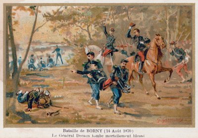 La battaglia di Borny-Colombey, dove il generale Decaen fu mortalmente ferito da French School