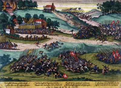 Battaglia di Cognac nel 1568 (Guerre di religione) da French School
