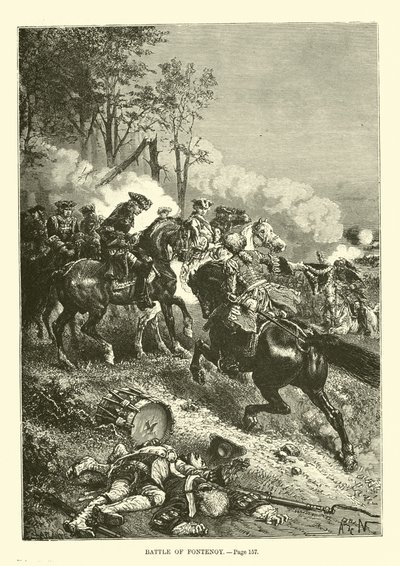 Battaglia di Fontenoy da French School