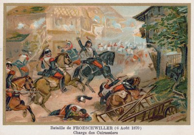 La battaglia di Froeschwiller, carica dei corazzieri da French School