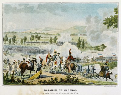 Battaglia di Marengo (Piemonte - Italia) il 14 giugno 1800, durante la quale Bonaparte vinse sugli austriaci da French School