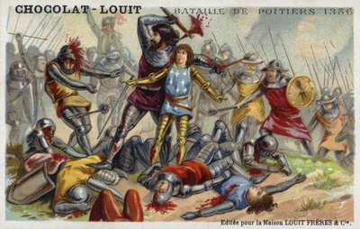 Battaglia di Poitiers, Francia, 1356 da French School