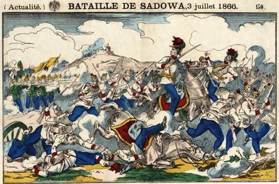 Battaglia di Sadowa il 3 luglio da French School