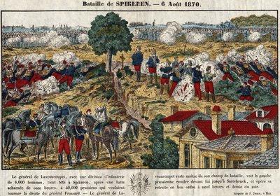 Battaglia di Spicheren il 6 agosto da French School