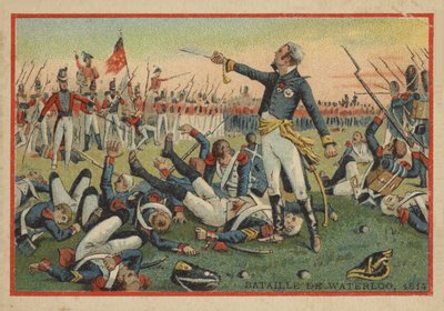 Battaglia di Waterloo nel 1814 da French School