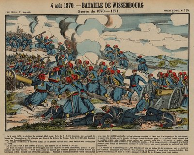 Battaglia di Wissembourg, guerra franco-prussiana, 4 agosto 1870 da French School